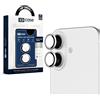 Generic Protezione per obiettivo XDcase AF + AR Hawkeye protezione per obiettivo della fotocamera con strumento di allineamento per iPhone 16/16 Plus (argento)