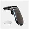 Generic Supporto magnetico per telefono a L, con clip per smartphone, adatto a tutti i modelli di cellulare, colore: nero