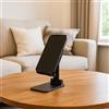 Generic Supporto per telefono cellulare, regolabile, pieghevole, supporto per cellulare con multi-angolo regolabile, per scrivania, smartphone, accessori da scrivania per ufficio (nero)