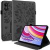 LSPCASA Custodia per Xiaomi Redmi Pad Pro 12.1Pollici PU Leather Cover Con Slot Per Carte Folio Stand Protettiva Case Tablet Cover per Xiaomi Redmi Pad Pro-Nero