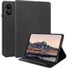 LSPCASA Custodia per Xiaomi Redmi Pad Pro 12.1 Pollici 2024 PU Leather Cover Con Slot Per Carte Stand Folio Protettiva Case Wallet Tablet Cover per Xiaomi Redmi Pad Pro 12.1Nero