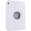 REY Custodia in similpelle girevole a 360° per HUAWEI MEDIAPAD T3 10 9.6, Custodia protettiva, Bianco