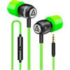 LUDOS CLAMOR Auricolari In-Ear Cuffie, Cuffiette con Filo e Microfono, Garanzia 5 Anni, Audio di alta Qualità, Memory Foam, Cavo Rinforzato, Bassi, Controllo del chiamate per iPhone, Samsung, Huawei