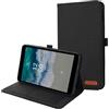 Generico DayQiQiPu Custodia per Nokia T10 8,0 Pollici Modello: TA-1503/1472/1462/1457 Flip Caso con Supporto e Slot per Schede, Auto Sveglia/Sonno, Regolazione Multi-Angolo Antiurto - Denim Nero