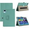 Generisch Custodia per tablet Doogee U13 da 13 pollici, in pelle PU, con supporto pieghevole, resistente alle cadute e ai graffi, verde