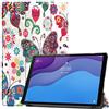 SATURCASE Custodia per Lenovo Tab M10 HD Gen 2 / M10 HD (2nd Gen), bella PU Leather Flip Folio Pieghevole Stand Slim Light Auto Wake Up/Sleep Cover protettiva Tablet (KN-3)