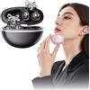 Generic Auricolare Bluetooth senza fili gioielli con fiocco a farfalla, auricolari a clip auricolari senza fili Bluetooth 6.0 cuffie auricolari aperti con traduzione AI staccabile e collegata all'app per le