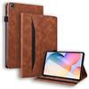 Auslbin Custodia per Samsung Galaxy Tab S6 Lite 10.4 Pollice SM-P610/P615/P613/P619 2020/2022,Cuoio Premium PU Cover per iPad Tablet con funzione di supporto e Slot per schede,Marrone