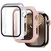 Generic Custodia con protezione dello schermo per Apple Watch da 44 mm, 40 mm, 46 mm, 42 mm, 41 mm, 45 mm, 42 mm, 38 mm, Serie 11, 10, 9, 8, 7, 6, 5, 4, 3, SE/2a generazione, cover frontale rigida in