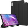 zZjoOoj Custodia per Lenovo Idea Tab Pro Gen 2 13.3 Pollici 2026,Cover Tablet con Auto Sleep/Wake e Portastilo, Cavalletto 2-in-1, Protezione Antiuurto PC + Silicone,Nero