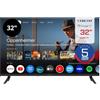 Stream System - Google TV Smart 32, 5 anni di garanzia, HD Ready, HDR10, Frameless (senza cornice), Assistente Google, Chromecast integrato - Modello S32EX1GH (2026)
