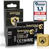 PATONA 2x Protect LP-E6NH Batteria 2600mAh per Canon EOS R5 R6 | Sensore NTC e guscio V1 ignifugo - anche per R6II, R7, 5D III/IV, 6D, 7D e 90D - ricambio per LP-E6 LP-E6N
