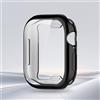 Generic Compatibile con Apple Watch Case 38-49 mm, morbida pellicola protettiva HD ad alta sensibilità con TPU integrale anti-caduta custodia protettiva per iWatch serie 1-11/SE (nero, 41 mm)