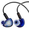 Linsoul TANGZU Wan'er S.G II in Ear Monitor, Cuffie HiFi Cablate, Auricolari Gaming IEM con Driver Dinamico da 10mm e Diaframma PET con Cavo OFC Staccabile 2Pin per Audiofili(Blu,TypeC Con Mic)