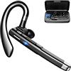 JUNJIEUNVO YYK-520 - Auricolari Bluetooth con 500 ore in standby, custodia di ricarica LED, microfono rotante a 270 gradi, adatto per affari/ufficio/guida, compatibile con Android/iPhone