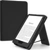 TXWLLIU Custodia per Kindle Paperwhite 12a Generazione 2024 da 7 Pollici e Kindle Colorsoft Signature Edition 2024, Custodia Protettiva con Cavalletto, Cinturino da Polso e Slot per Schede, Nero