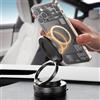 Generic Supporto magnetico per telefono da auto rinforzato a 360° con aspirazione a vuoto, supporto girevole a doppio asse per iPhone e Android, supporto universale per smartphone per guida e navigazione