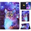Vaitasy Custodia per Lenovo Tab M10 Plus (3rd Gen) 10.6 Pollici 2022 | Supporto Funzione Custodia con Flip Book Cover per M10 Plus 3rd Generazione - Gatto stellato