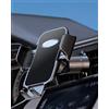Generic Supporto per telefono da auto con gancio in metallo aggiornato per bocchetta dell'aria, supporto universale per auto per iPhone e tutti gli smartphone
