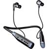 Nsyee Auricolari con archetto da collo senza fili, Bluetooth 5.0, Bluetooth, 120 ore di durata della batteria ultra lunga, cuffie con archetto da collo adatte per la corsa, cuffie magnetiche con