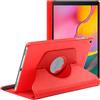 ebestStar - Cover per Samsung Galaxy Tab A 10.1 2019 T510 T515, Custodia Protezione Rotazione 360, Pelle PU, Rosso