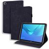 LMFULM® Custodia per Huawei MediaPad M5 (8,4 pollici), in pelle PU, motivo mandala, goffrata, con funzione di supporto, colore: nero