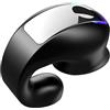 Smarbettiy GD28 - Cuffie wireless con clip per orecchio singolo, con microfono a cancellazione del rumore, leggere, monofoniche 5.3 per TWS, design a clip per sport, colore: nero
