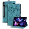 XFDSFDL® Custodia per Samsung Galaxy Tab S10 FE+ SM-X620/X626 (13,1 pollici), in pelle PU, con motivo a portafoglio, colore: verde