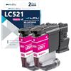 LCL LC521 Magenta Cartuccia d'inchiostro LC521 LC-521 LC521M LC-521M(2Pack) | Compatibile per Brother DCP-J1260DW DCP-J1310DW DCP-J1313DW DCP-J1360DW DCP-J1460DW
