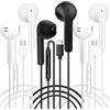 ZJXD Confezione da 3 cuffie USB C con cavo, auricolari USB C tipo C, auricolari in-ear cablati con microfono e controllo del volume per iPhone 15 Plus Samsung Galaxy S23 S22 S21 FE iPad Pro Huawei Google