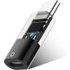 QIQIAZI Adattatore di ricarica per Apple Pencil 1 Gen, USB-C a Lightning Adattatore compatibile con iPad 10 & 11 Gen, Bluetooth Connessione e ricarica, USB-C maschio a Lightning femmina Adattatore per Pencil
