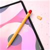 Generic Astuccio compatibile con Apple Pencil Case di seconda generazione, custodia protettiva in morbido silicone antiscivolo anti-caduta per penna stilo, arancione