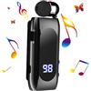 Honhoha Auricolare nell'orecchio | Auricolare stereo senza fili - Auricolari sportivi da lavoro con clip, auricolare retrattile per donna, uomo, ufficio, sport