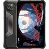 Blackview Active 5 IA Tablet Rugged Smartphone, 3 Modelli IA, Impermeabile IP68/IP69K Android 15, 8.68 HD+ 90Hz, 24GB+128GB, Dual SIM 4G LTE, Fotocamera 16MP+13MP, GPS WIFI Impronta Digitale Grigio