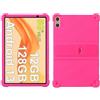 FKQLH Custodia per SEBBE S22 Tablet 10 Pollici, Silicone Morbido Skin Leggero Custodia Protettiva per Bambini Supporto Cover per SEBBE S22 Tablet 10 Pollici, Rosa