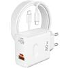 ACOCOBUY 80W Caricabatterie rapido e 6A Cavo USB C 2m per Honor 600/400 | 2 porte PD Caricabatterie Ricarica Rapida per Honor 200 Lite/Smart Magic 8 7 6 Lite 6 Pro V6 V5 V3 X6b X6c X8d 90 Pad 10 X9a
