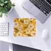Generic Tappetino per mouse, motivo: margherita hippie, stile bohémien, colore giallo, tappetino per mouse per casa, ufficio, dormitorio, laptop, computer, scrivania, accessori, regalo, per donne, 21 x 18 cm