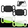 NEWZEROL 4 Pezzi Cover Compatibile per Xiaomi Smart Tag, Silicone Resistente ai Graffi Impermeabile Localizzatore Animali Anti-smarrimento Cover per Collare - (Bianco) Verde Fluorescente/Nero