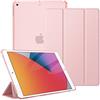 FINTIE Cover per iPad 9a/8a/7a Generazione 10,2 Pollici (2021/2020/2019) | Sottile Leggero Opaca Semi-Trasparente Custodia Case con Auto Sveglia/Sonno, Oro rosa