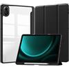 CAUHENYEE Cover per Xiaomi Redmi Pad 2 11 2025, Funzione Stand Verticale, Anti-Goccia, Custodia Protettiva Antiurto - Nero