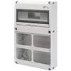 Gewiss Q-DIN14 LEERGEHAEUSE FÜR 4 STECKD. IP65
