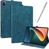 JayModCase Custodia per Xiaomi Pad 5 / Xiaomi Pad 5 Pro 11 pollici Tablet 2021 Pelle PU Flip Stand Cover, Angolo di Supporto Regolabile (Blu)