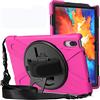 Garozckir Custodia Cover Lenovo Xiaoxin Pad Pro 2021 TB-J716F 11.5, Resistente agli urti Protettiva Cover Antiurto con Supporto Rotante 360°/Cinturino da Polso/Tracolla Regolabile