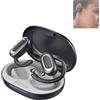 Hikaka Ultimo suono surround 3D Auricolare Bluetooth OWS aperto, schermo digitale, cuffie sportive con orecchio sospeso con riduzione del rumore wireless (Blu grigio)