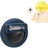 AXFEE Portachiavi, ustodia per tracciatore GPS nascosta-Squalo | Custodia in Silicone Airtag con Pin, Adatta per Bambini, Anziani, Animali Domestici, Zaino