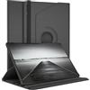 EAZY CASE - Custodia per Galaxy Tab S10 Ultra tablet Cover protettiva Smart Cover Supporto rotante Astuccio pieghevole 360° girevole con funzione stand Similpelle Nero