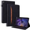 Auslbin Custodia per Samsung Galaxy Tab A8 2021 10.5 Pollice SM-X205/X200 Pelle PU Cover Tablet Case con Supporto Funzione(Nero)