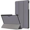YUNKEPBCBM Custodia compatibile con Microsoft Surface Go 3 2 1 Go2 2021 in pelle PU con supporto pieghevole Per tablet(Gray)