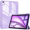 ProCase Cover per iPad Air 11 M4 2026/M3 2025/M2 2024 e iPad Air 5a/4a 10.9 2022/2020, con Portapenna, Retro Posteriore Trasparente Smart, Viola
