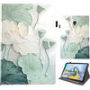 Bemoloon PU Tablet Cover per Samsung Galaxy Tab A 10.5 2018 T590/T595 - Colori Vibranti & Design alla Moda, Anti-Graffio, Sblocco/Standby Automatico, Loto